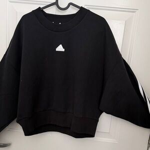 Adidas Black Crewneck with White Logo